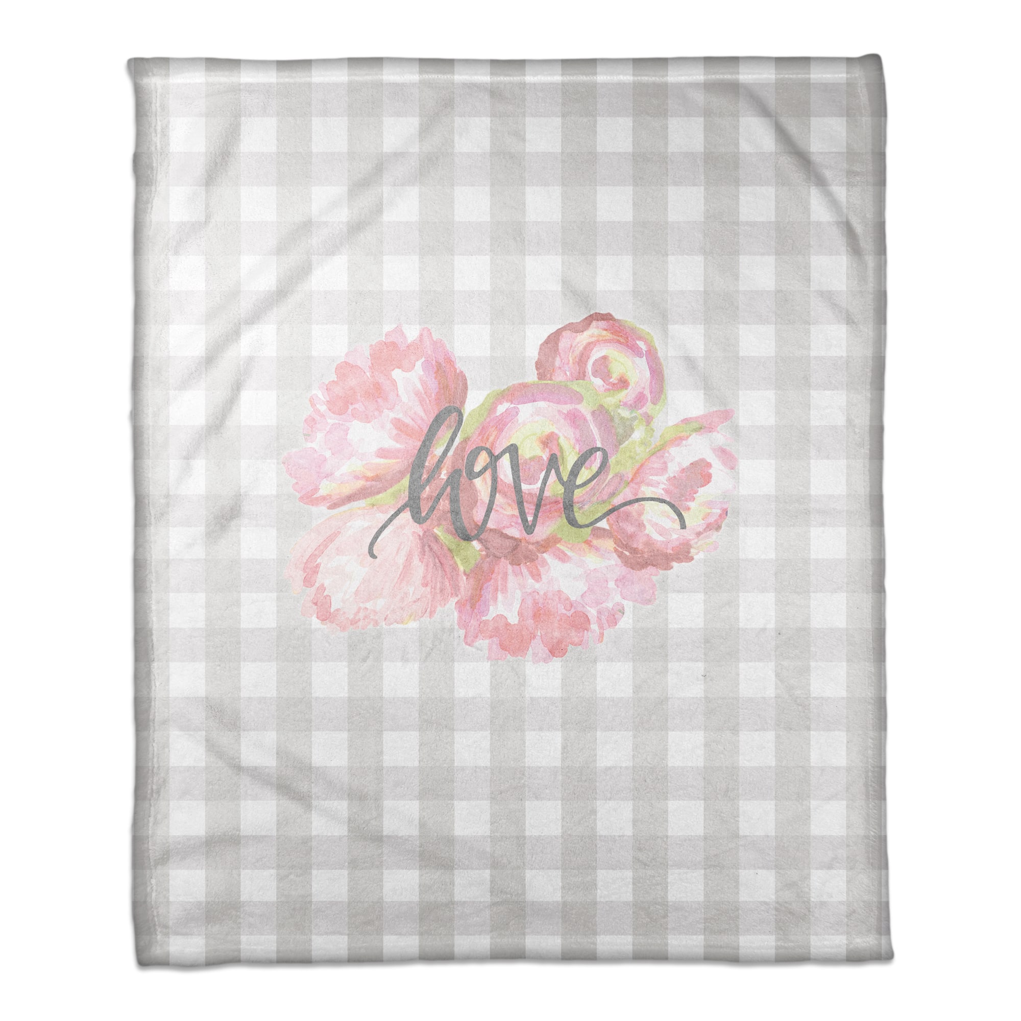 Love Buffalo Check Throw Blanket